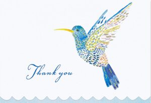Watercolor Hummingbird Thankyou Notes
