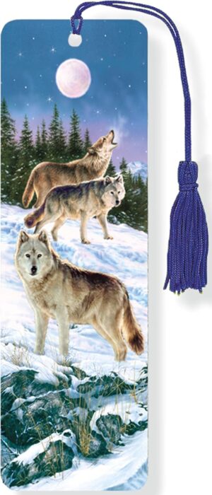Wolves 3D Bookmark