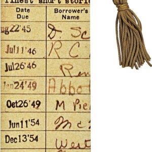 Vintage Library Card Bookmark