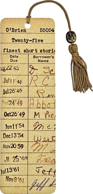 Vintage Library Card Bookmark