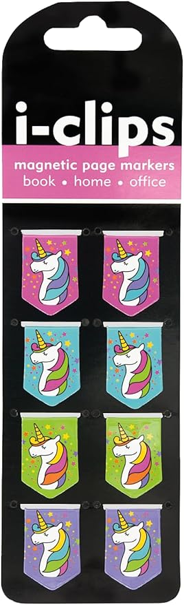 I-clips Magnetic Page Markers - Unicorns