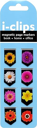 I-clips Magnetic Bookmarks Flowers