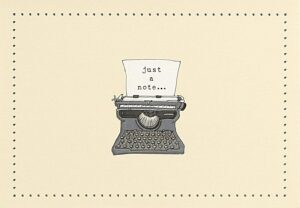 Typewriter Note Cards
