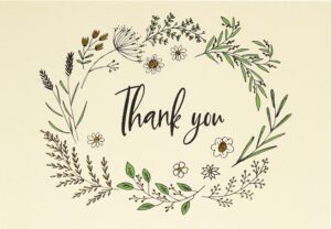Native Botanical Thank You Notes