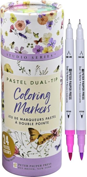 Pastel Dual-Tip Markers-24