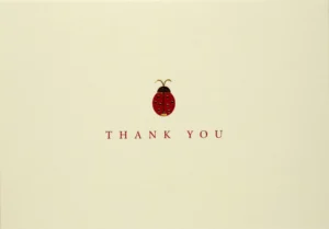 Ladybug Thank-you Note Cards