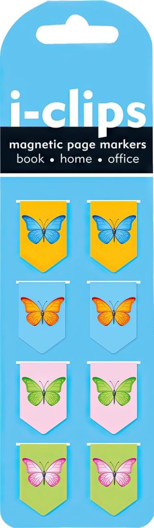 Butterflies I-Clips Magnetic Bookmarks