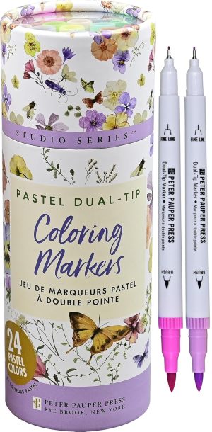 Pastel Dual-Tip Markers-24