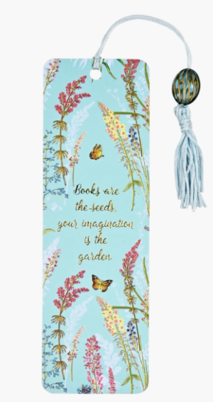Blooms & Butterflies Beaded Bookmark