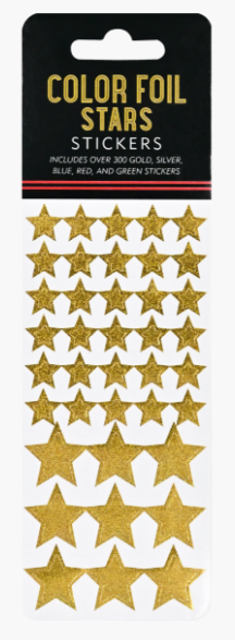 Color Foil Stars Sticker Set